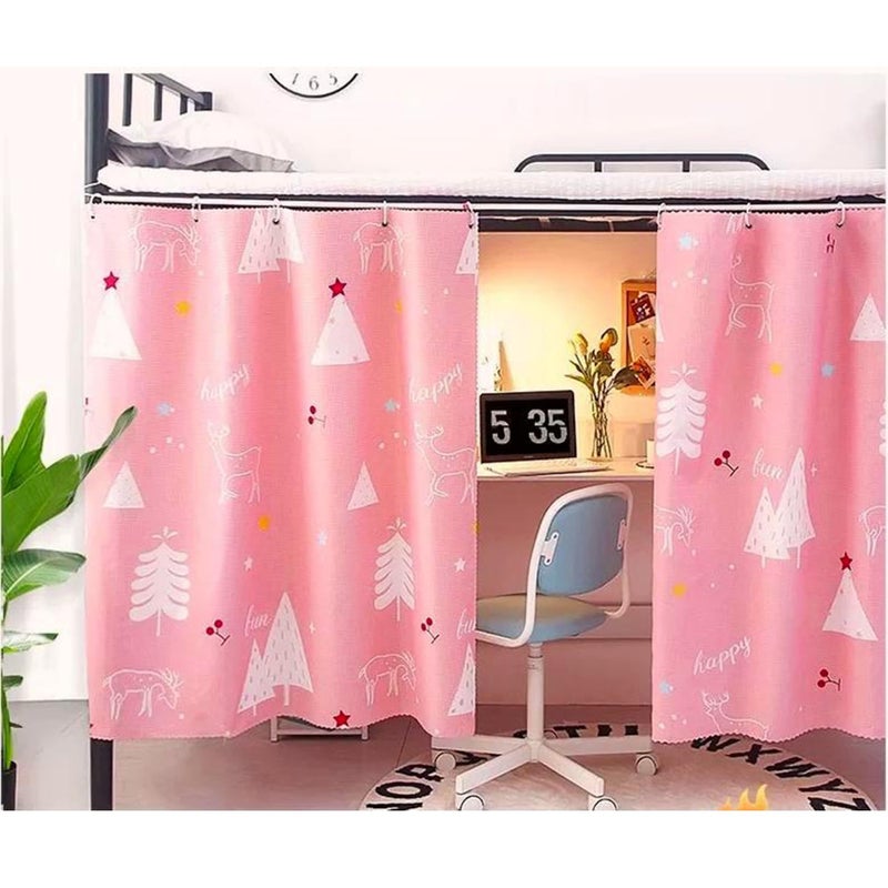 Qubanda Dorm Home Bunk Nets Bed Curtains Cloth Bed Canopy Blackout College Students Shading Nets Breathable Single Sleeper - Image 3